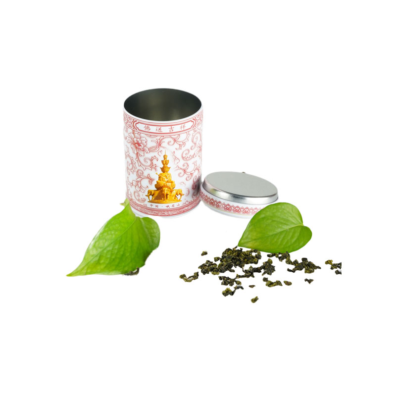 內塞蓋圓形茶葉鐵盒