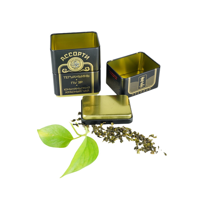 長(zhǎng)方形節(jié)節(jié)茶葉鐵盒