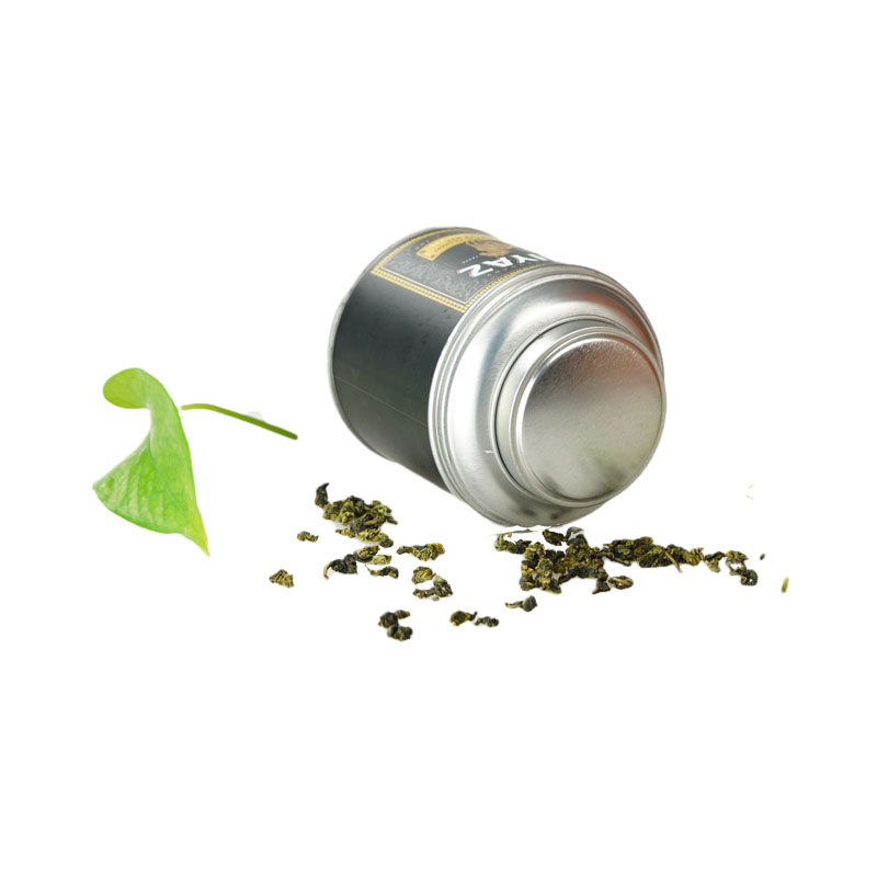 帽式茶葉圓形鐵盒