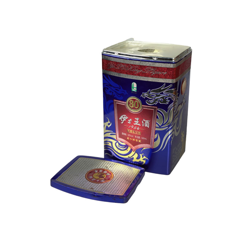 長(zhǎng)方形酒罐鐵盒
