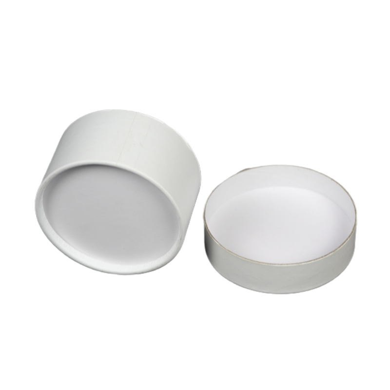 白色圓形紙質包裝