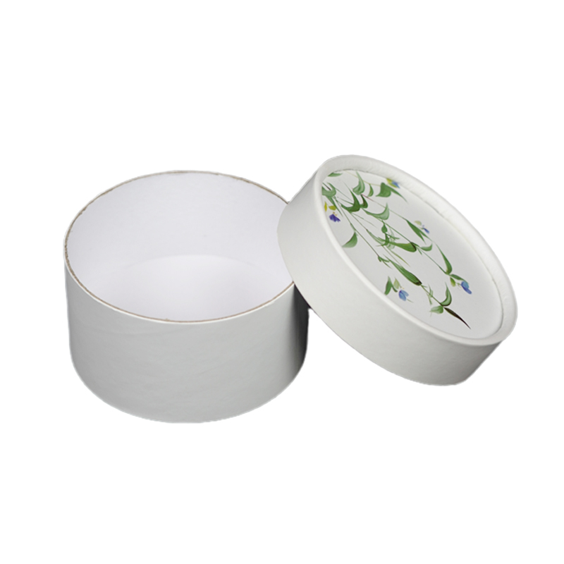 白色圓形紙質包裝